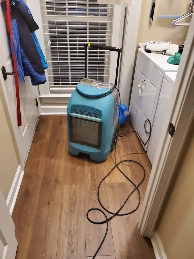 Commercial dehumidifier deployed for Flood Damage Cleanup in Massillon