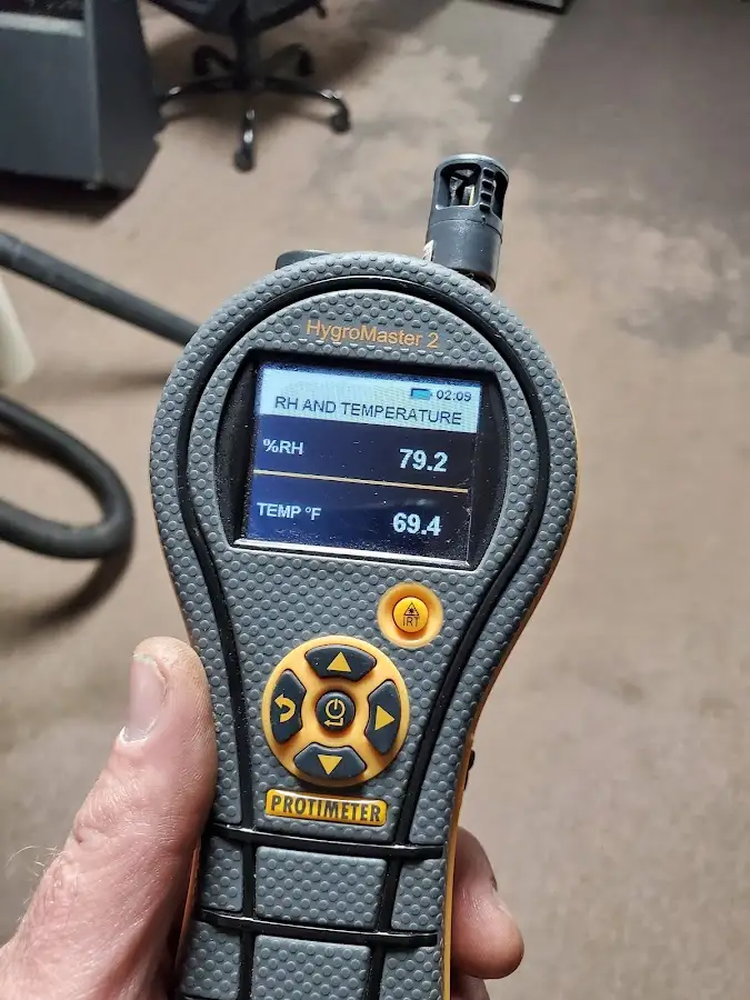 Moisture meter humidity assessment for Mold Remediation & Removal in Massillon