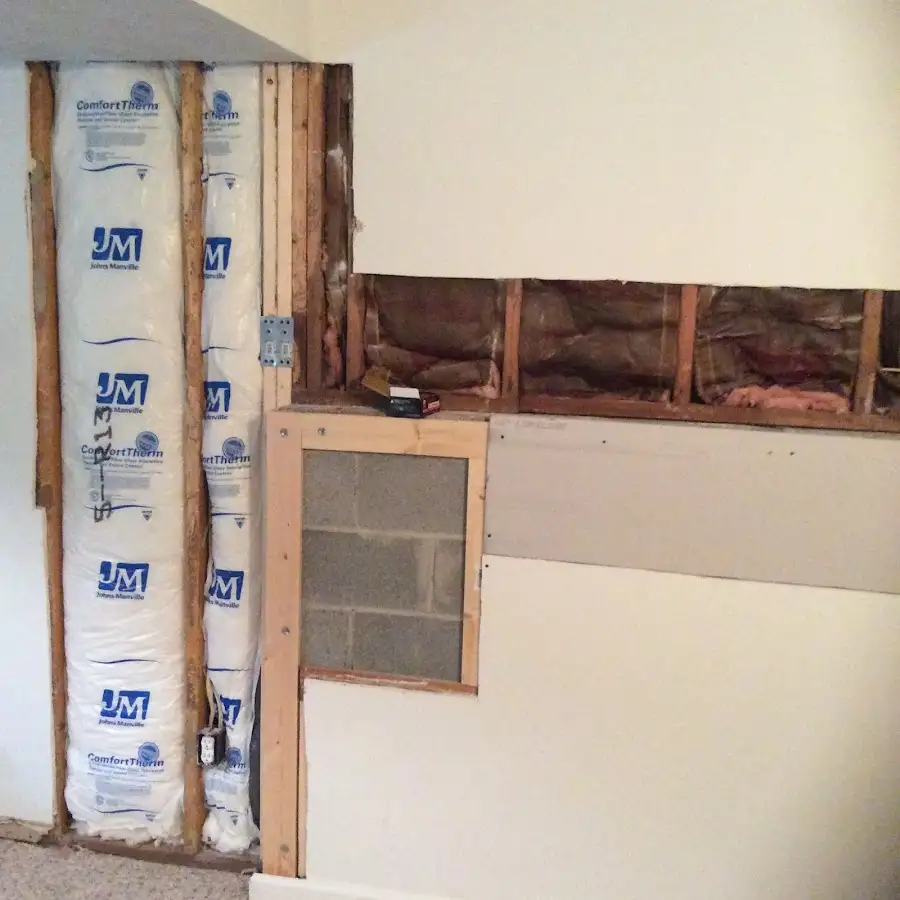 Wall insulation replacement during Structural Drying in Massillon